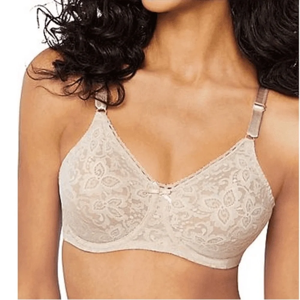 Bali 40DD Lace Bra Rosewood Smooth Lift Underwire Natural Tan Nude Beige